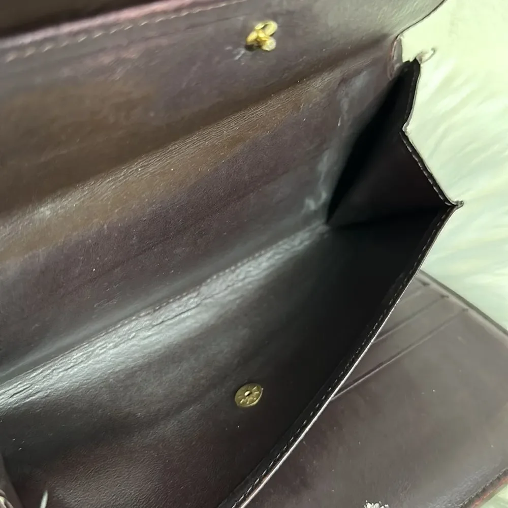 💯Authentic Louis Vuitton Vernis Trifold Long Wallet🍀